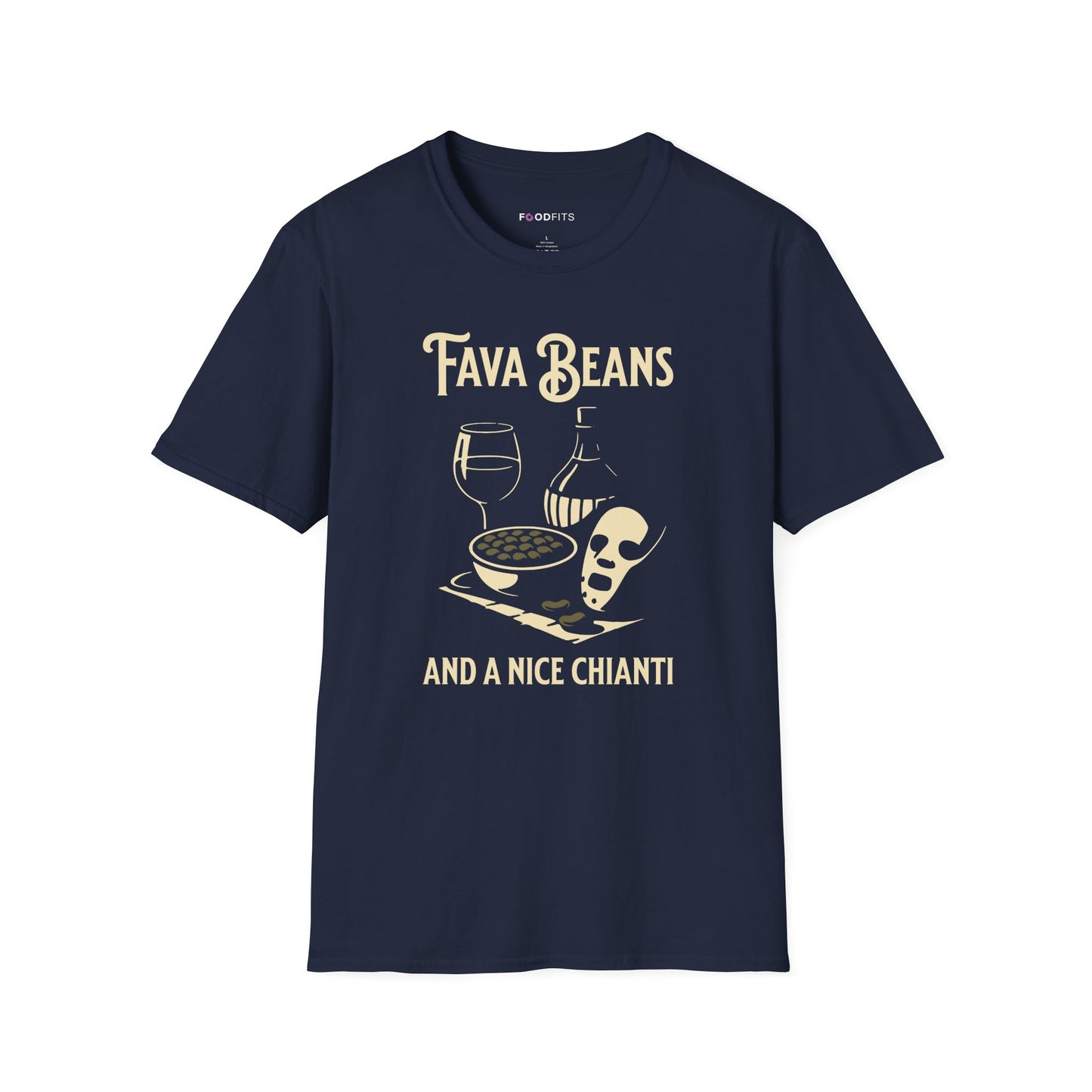 Fava beans and a nice chianti t-shirt