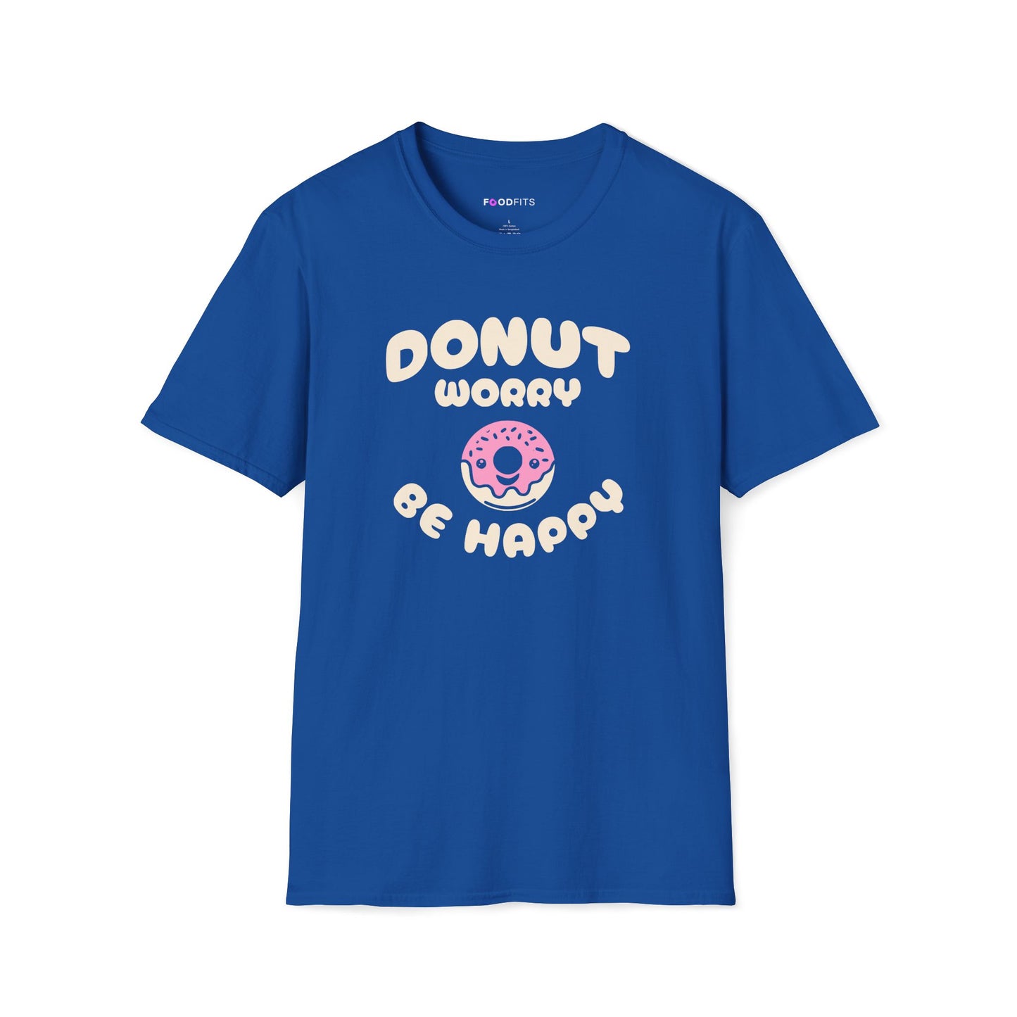 Donut worry be happy t-shirt